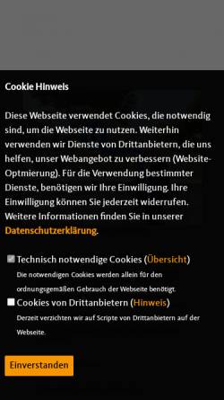 Vorschau der mobilen Webseite www.cdu-sendker.de, Sendker, Reinhold (MdB)