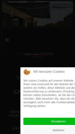 Vorschau der mobilen Webseite www.wohnen-garmisch.de, Creatives Wohnen Martin Wölfle