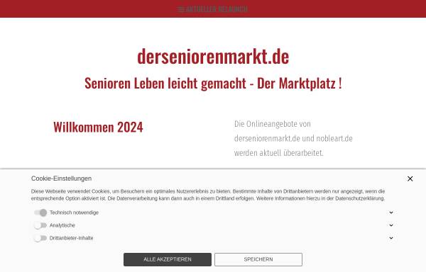 Vorschau von www.derseniorenmarkt.de, Der Seniorenmarkt - online