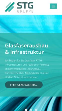 Vorschau der mobilen Webseite stgkom.de, STG-Kommunikations- und Nachrichtentechnik GmbH
