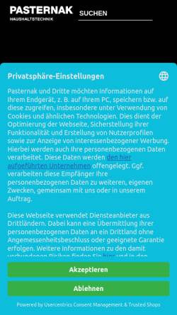 Vorschau der mobilen Webseite www.zupgmbh.de, Zywietz + Pasternak GmbH