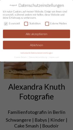 Vorschau der mobilen Webseite www.alexandra-knuth.de, Knuth, Alexandra