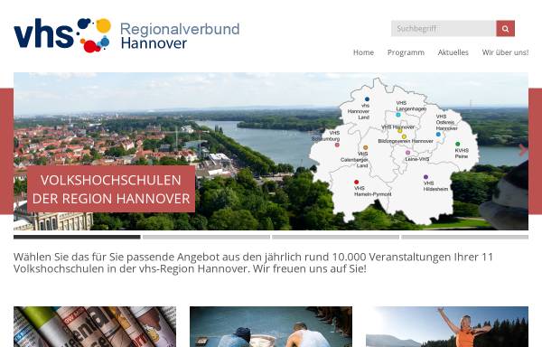 Vorschau von vhs-regionalverbund-hannover.de, Volkshochschul-Region-Hannover