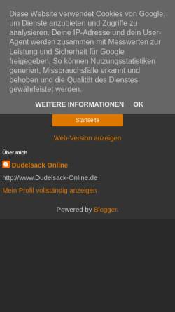 Vorschau der mobilen Webseite dudelsack-online.blogspot.com, Dudelsackspieler Blog