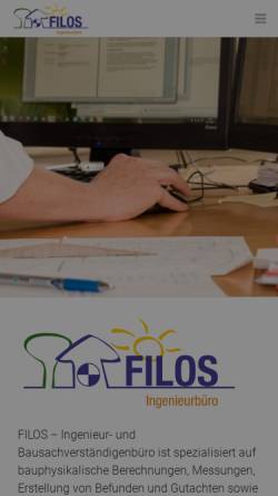 Vorschau der mobilen Webseite filos.at, Filzwieser, Stefan - Filos