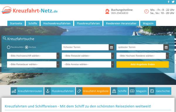 Vorschau von www.kreuzfahrt-netz.de, Kreuzfahrt-Netz