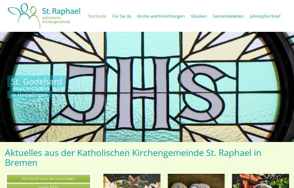 Vorschau von www.raphael-bremen.de, Katholische Gemeinde St. Raphael