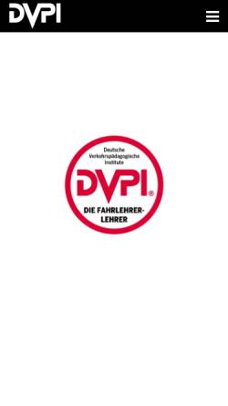 Vorschau der mobilen Webseite www.dvpi.de, DVPi Fahrlehrer Fachschule Frankfurt am Main GmbH