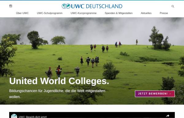 Vorschau von www.uwc.de, United World Colleges (UWC)