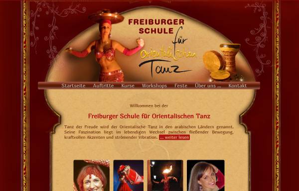Vorschau von www.orientalischer-tanz.com, Freiburger Schule für Orientalischen Tanz