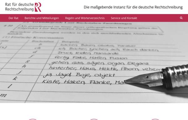 Vorschau von rechtschreibrat.ids-mannheim.de, Rat für deutsche Rechtschreibung