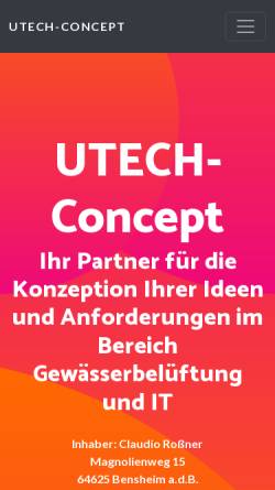 Vorschau der mobilen Webseite seesanierung.de, UTECH - Umwelttechnik & IT e.K.