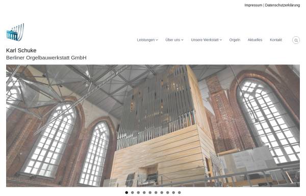 Vorschau von schuke-berlin.de, Karl Schuke Berliner Orgelbauwerkstatt GmbH