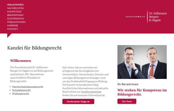 Vorschau von selbmann-partner.de, Dr. Selbmann & Bergert