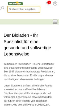 Vorschau der mobilen Webseite www.der-bioladen.de, Der Bioladen, Peter Rump