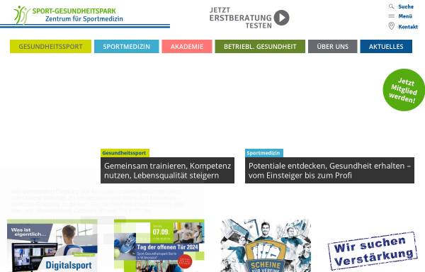 Vorschau von www.sport-gesundheitspark.de, Sport-Gesundheitspark Berlin