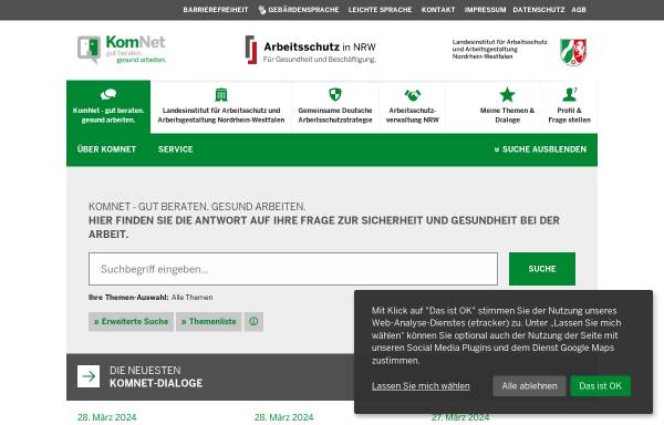 Vorschau von www.komnet.nrw.de, KomNet - Moderne Arbeit