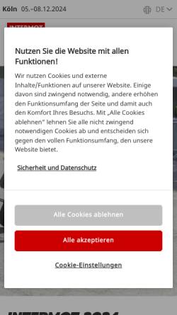 Vorschau der mobilen Webseite www.intermot.de, Intermot