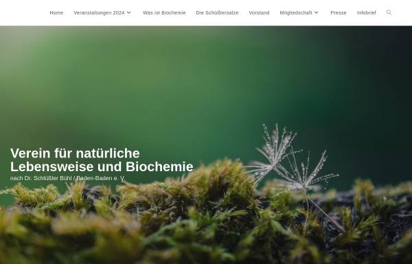 Verein für natürliche Lebensweise und Biochemie nach Dr. Schüßler Bühl/Baden-Baden e.V.