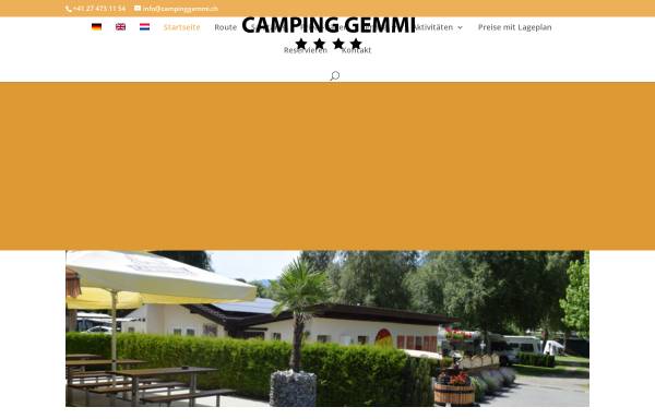 Vorschau von www.campgemmi.ch, Camping Gemmi 