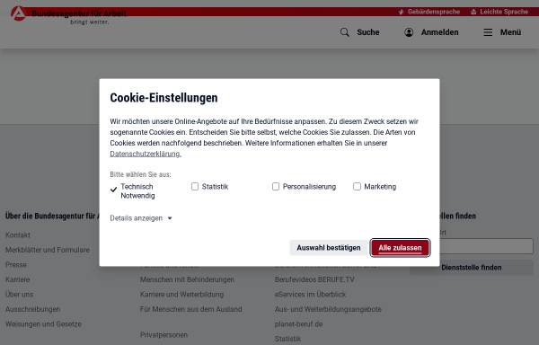 Vorschau von infobub.arbeitsagentur.de, Geigenbauer/in