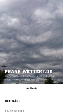 Vorschau der mobilen Webseite www.frank-wettert.de, Abel, Frank