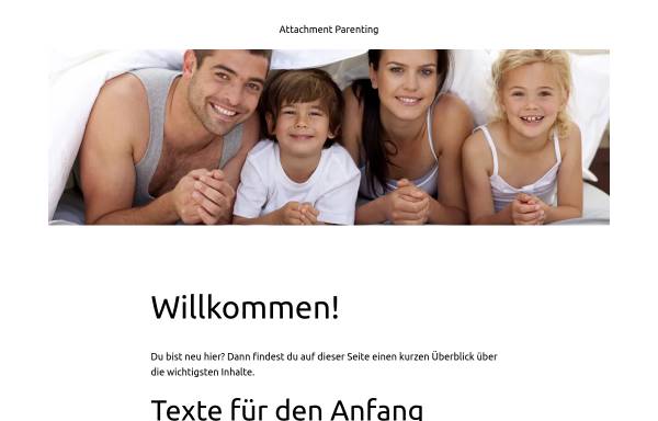 Vorschau von www.attachment-parenting.de, Attachment Parenting - die Seite für Anders-Erziehende