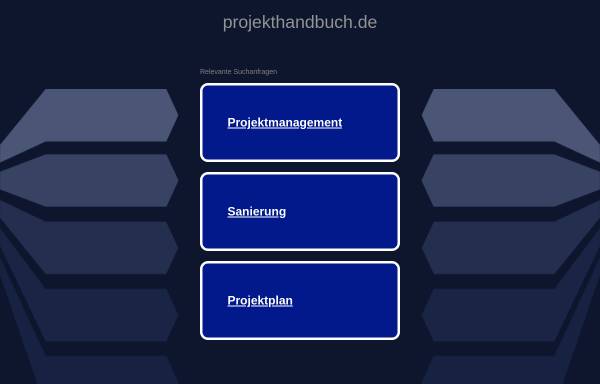 Vorschau von www.projekthandbuch.de, Projekthandbuch.de