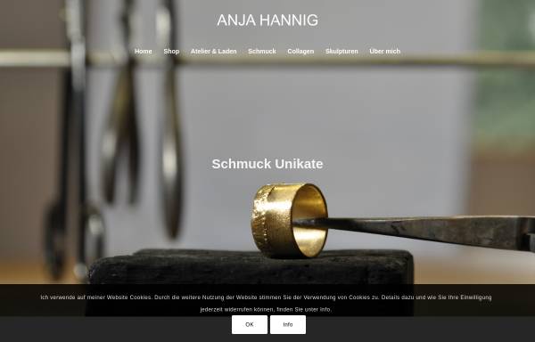 Vorschau von www.anja-hannig.de, Goldschmiede Anja Hannig