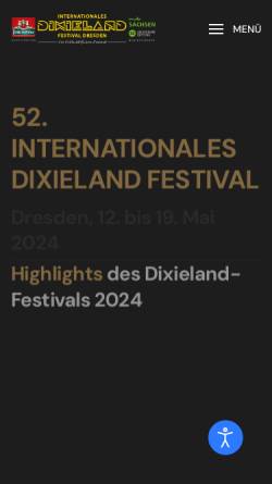 Vorschau der mobilen Webseite www.dixielandfestival-dresden.com, Dixielandfestival