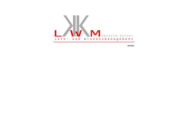 Vorschau von www.kklwm.com, Kerstin Kaiser - Lern und Wissensmanagement