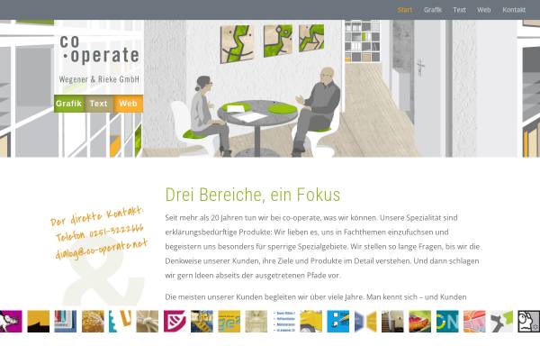 Vorschau von www.co-operate.net, Co-operate Wegener & Rieke GmbH