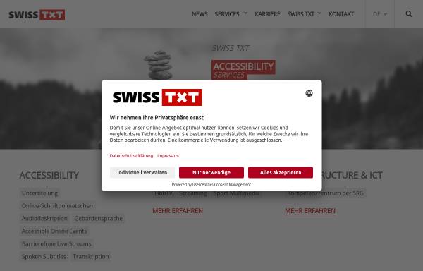 Vorschau von www.swisstxt.ch, Swiss TXT
