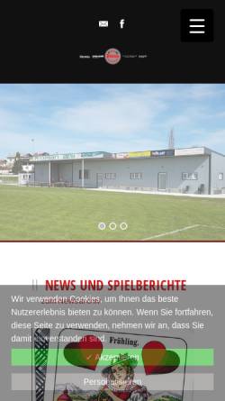 Vorschau der mobilen Webseite www.sv-ritterbraeu-neumarkt.at, Sportverein Neumarkt