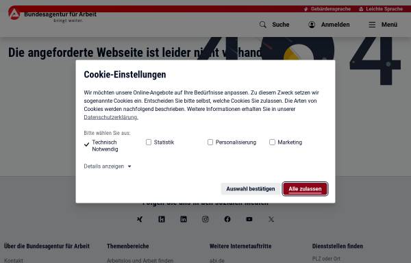 Vorschau von infobub.arbeitsagentur.de, BfA: Regisseur/in