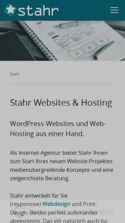 Vorschau der mobilen Webseite www.stahr-online.de, Stahr GmbH