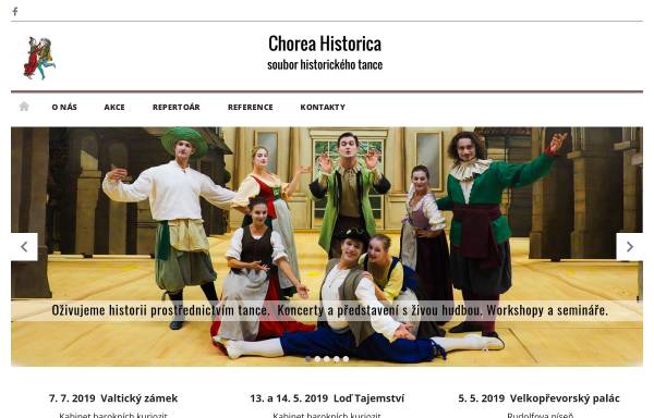 Vorschau von www.choreahistorica.cz, Chorea Historica