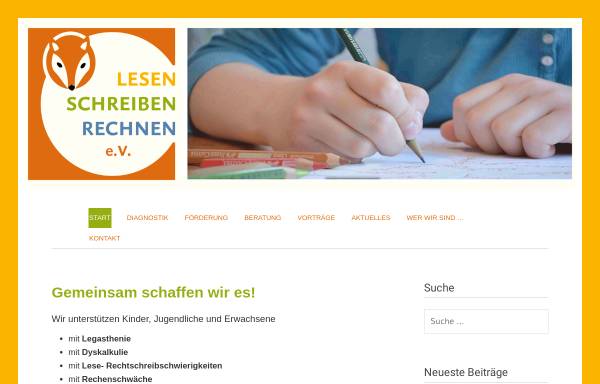 Vorschau von www.lesen-schreiben-rechnen.de, Lesen-Schreiben-Rechnen e.V. Kiel