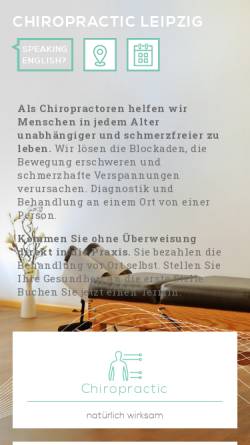 Vorschau der mobilen Webseite www.chiropractic-leipzig.de, Deutsche Chiropraktoren Gesellschaft