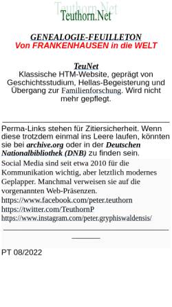 Vorschau der mobilen Webseite www.teuthorn.net, Teuthorn, Peter