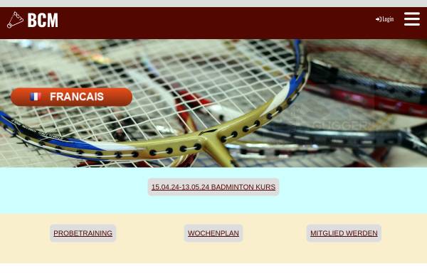 Vorschau von www.bcmurten.ch, Badminton Club Murten