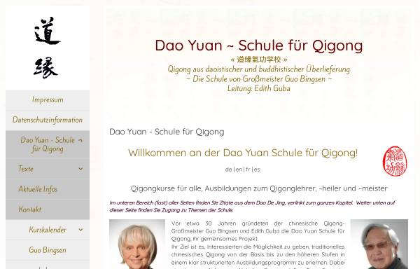 Vorschau von www.qigong-daoyuan.net, Die Unterrichtsinhalte der Dao Yuan-Schule für Qigong