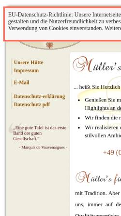 Vorschau der mobilen Webseite www.muellerscatering.de, Müllers Catering
