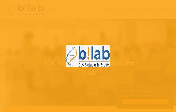 Vorschau von www.biolabor-beverungen.de, B!Lab Biolabor Beverungen