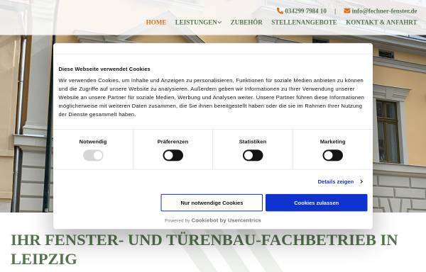 Vorschau von www.fenster-frenzel.de, Fechner Fenster- und Türenbau Gaschwitz GmbH