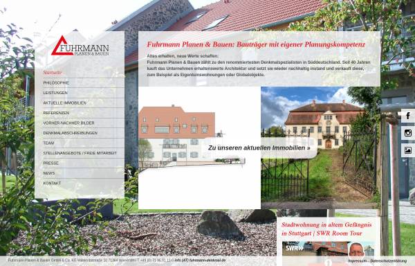 Vorschau von www.fuhrmann-denkmal.de, Fuhrmann GmbH & Co. KG