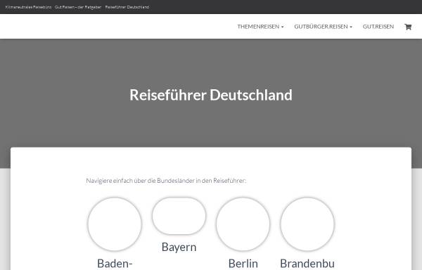 Vorschau von www.reisefuehrer-deutschland.de, Online Reiseführer Deutschland