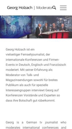 Vorschau der mobilen Webseite moderator-holzach.de, Holzach, Georg
