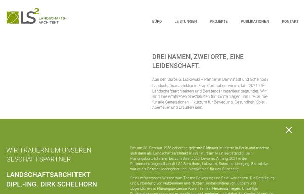 Vorschau von www.lsquadrat.de, LS2 Landschaftsarchitekt und Beratender Ingenieur