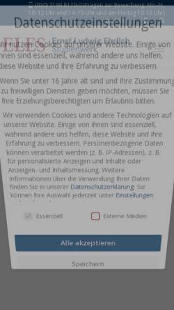 Vorschau der mobilen Webseite eles-studienwerk.de, ELES - Ernst Ludwig Ehrlich Studienwerk